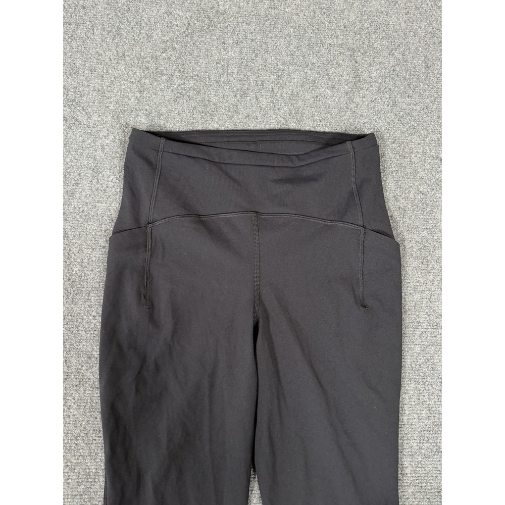 Lululemon Swift Speed High-Rise Crop Leggings Womens 6 Black 21" Running Pockets - Picture 4 of 16